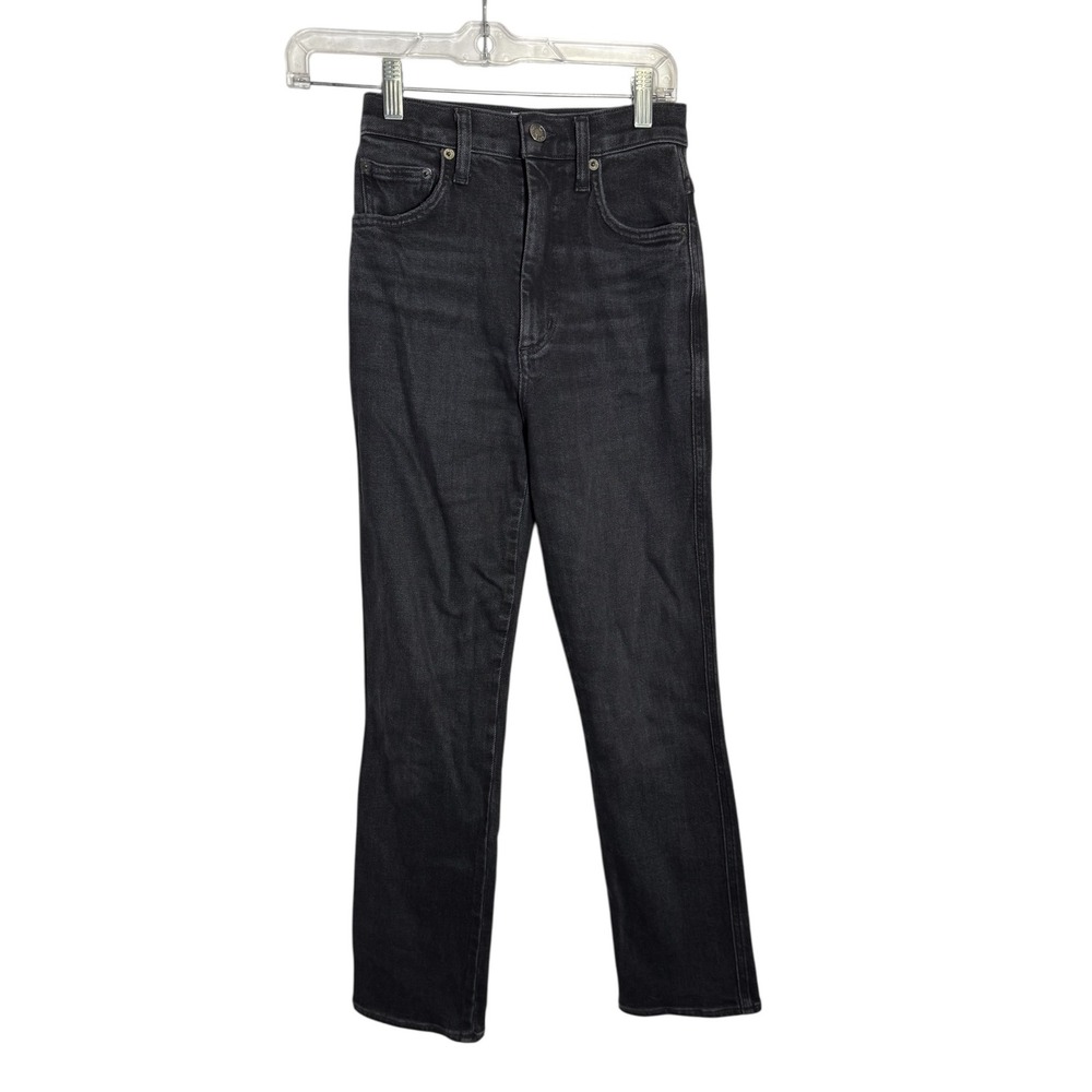 AGOLDE Jeans Size 23 High Rise Stove Pipe Jeans Black Wash‎ Denim PERFECT 🖤🖤